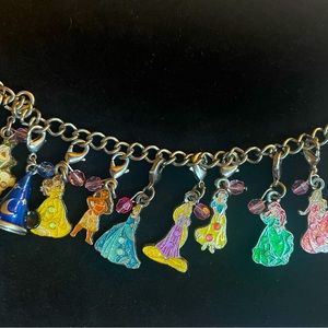 Disney charm bracelet with 12 charms